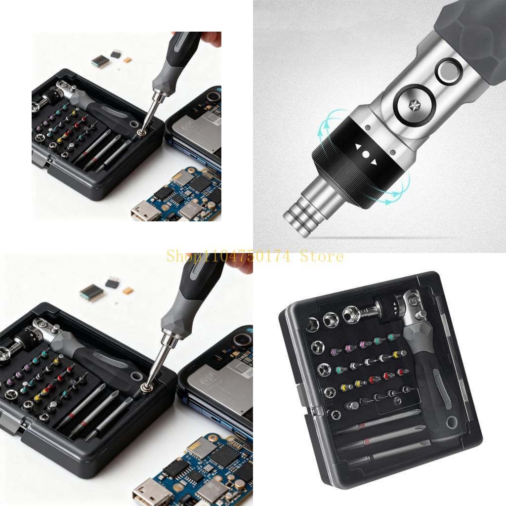 

Ergonomic Ratchet Screwdriver Precisions Bit Heat Treated Steel Extendable Shaft For Mobile Phone top sale China Mainland