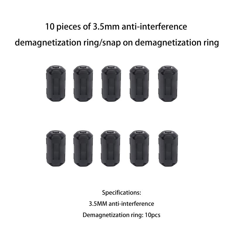 Clip-On Ferrite Core EMI/RFI Noise Filter, Snap-On Choke for USB, Audio, Video & Power Cables To Reduce Interference