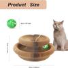 1Pc Foldable Organ Cat Scratcher Board with Interactive Bell Ball for Indoor Cats