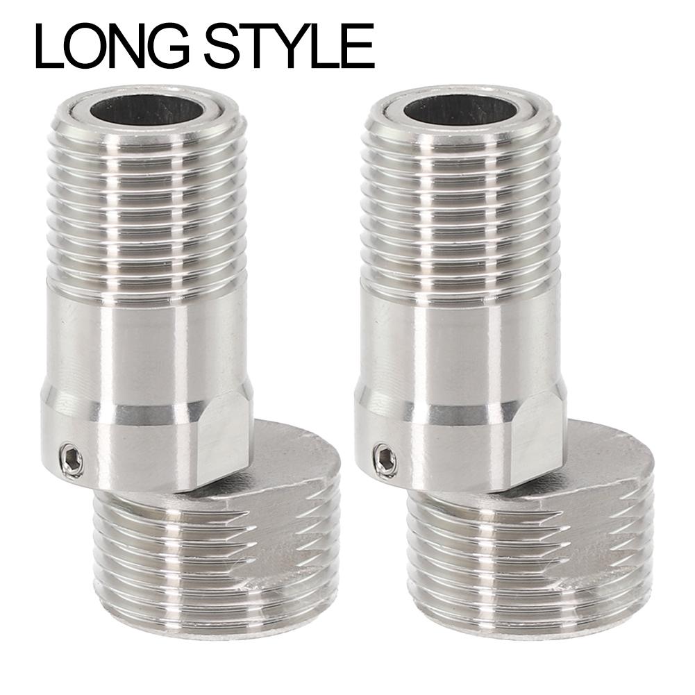 2pcs Shower Extension Corner Telescopic Curved Feet 360Degree Faucet Angled Curved Foot Eccentric Screw Corner Tap Adapter Tools