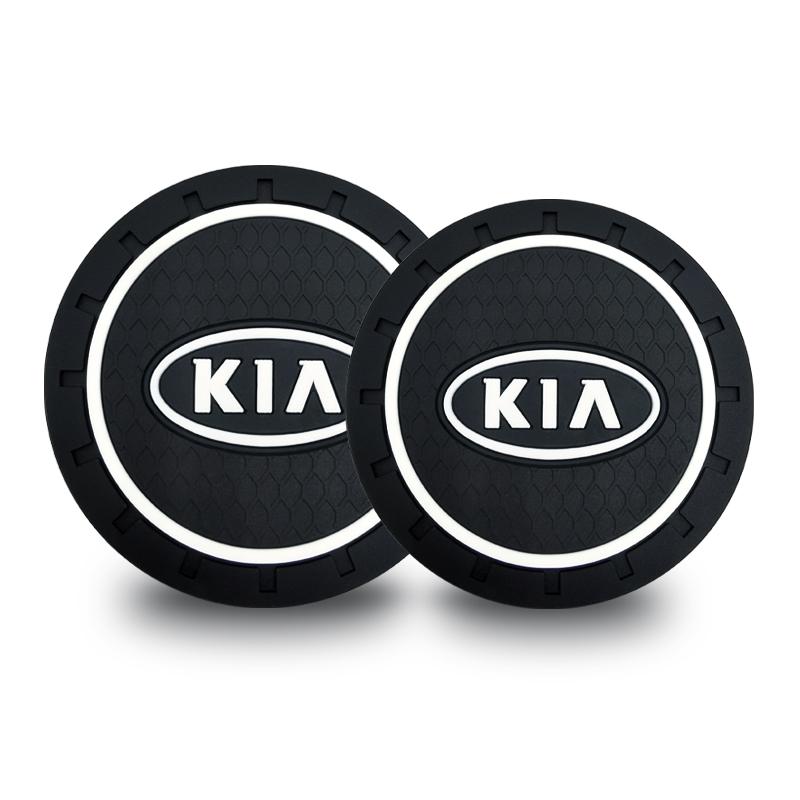 1/2pcs Non-slip Car Water Cup Mat Anti-slip Bottle Holder Coasters For KIA sportage ceed sorento cerato optima picanto rio soul k3 k5 Car Accessories