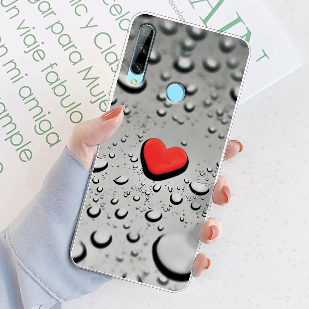 For Huawei Honor 9X Case Honor 9X STK-LX1 6.59" Watercolor Marble Transparent Cases For Honor9X Cover Honor 9 X Silicone Bumper