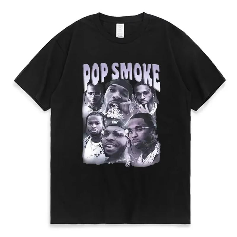 Rap Singer Tupac 2pac Hip-hop Streetwear Oversized Sleeve T-shirt 2025 Summer Fashion and WoKids Cotton T-shirt