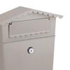Metal Vintage Mailbox Wall Mount Mail Secure Lockable Mail Box with 2 Keys Home Office Front Door Collection Boxes
