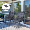 Set of Two Outdoor Seat Cushions - Grey