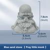 Lapis Lazuli Small Monk Modeling Ornaments Mascot Desktop Decorative Ornaments Creative Micro-Landscape