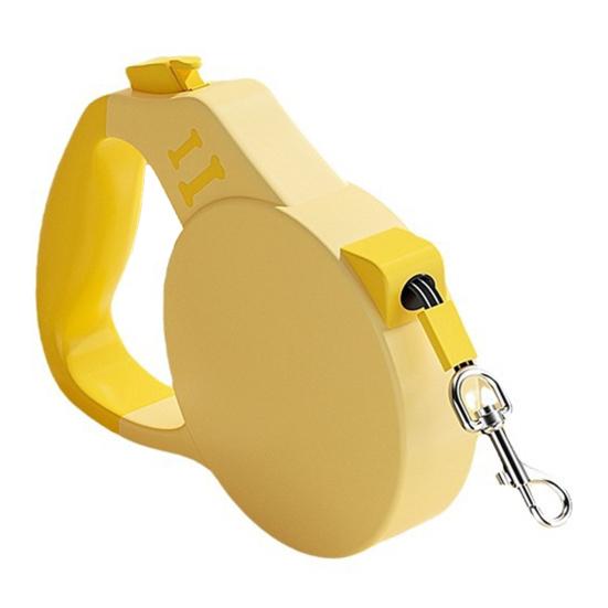 

10/16 футов Выдвижная Поводок для Собак, Прочный Поводок для Выгула Животных для Маленьких, Средних, Больших Собак, Не запутывающийся, Длинный Поводок для Собак с Одноручным Тормозом M жёлтый