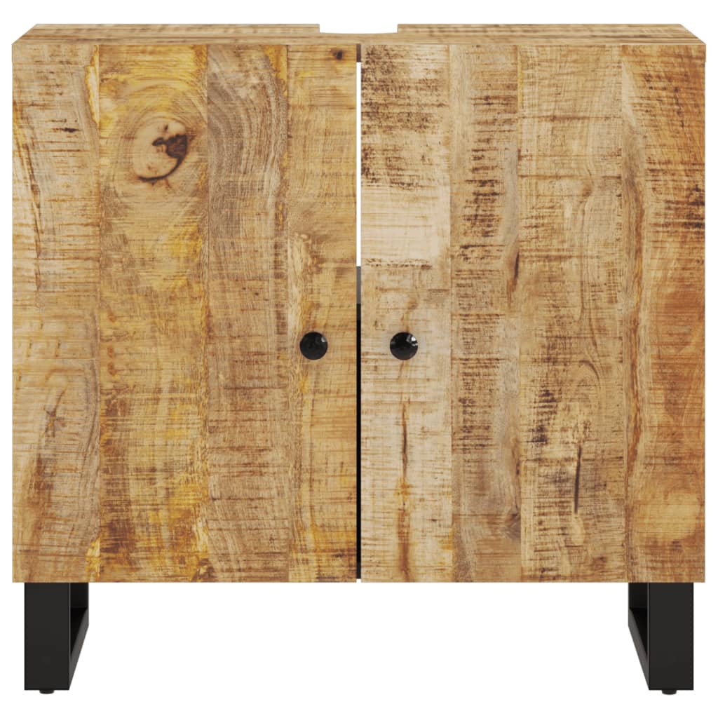 Vidaxl Mobile Lavabo, 62X33X58 Cm, Mango E Materiale a Base di Legno