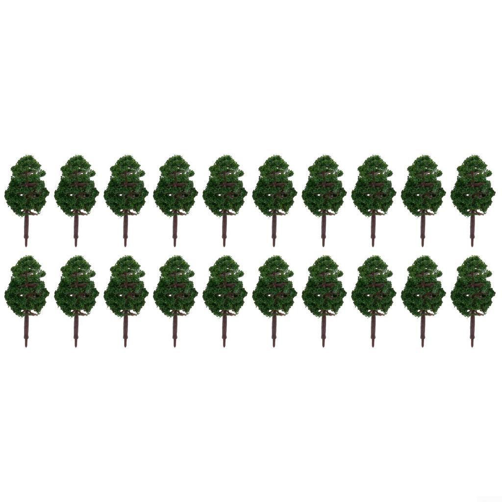 Garten Modell Bäume Miniatur Kunststoff Dekoration 20Pcs Mini DIY Landschaft