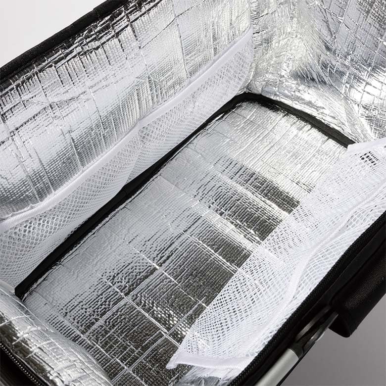 Aluminum Handle Cooler Bag Insulated Bag Black DEAN&DELUCA