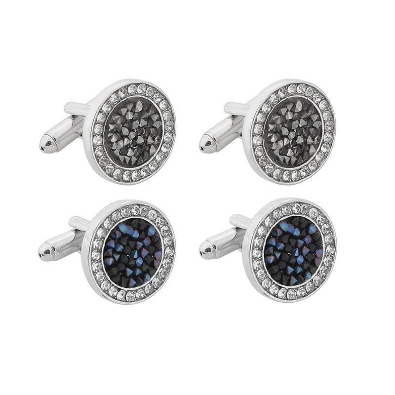 Hochzeitsbankett Anzug Kleid Manschettenknöpfe für Herren Herzförmige Hemdsärmelnägel Manschettenknopf Luxusqualität Zirkon Geschenk an Ehemann