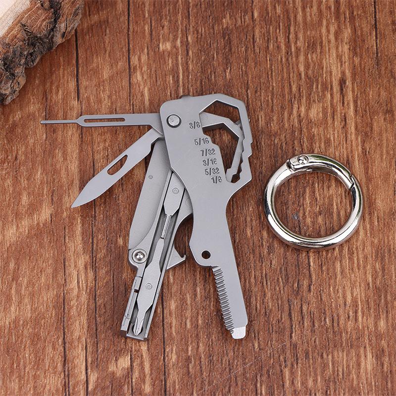 Multifunctional Folding Screwdriver Tool Keychain Portable Mini Emergency Repair Tools Home Use Outdoor Edc Multi-Tools
