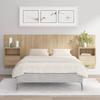 Headboard with Nightstands Sonoma Oak Wood Based Material