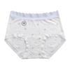 Lyocell Cool Damen Antibakterische Unterwäsche mit Blumenprint, Mittelhoch, mit verlängertem Schritt