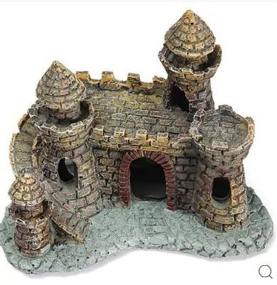 European Luxury Resin Roman Column Ornaments Aquatic Handicraft for Garden Landscaping Fish Tank Aquatic Box Accessories Bag