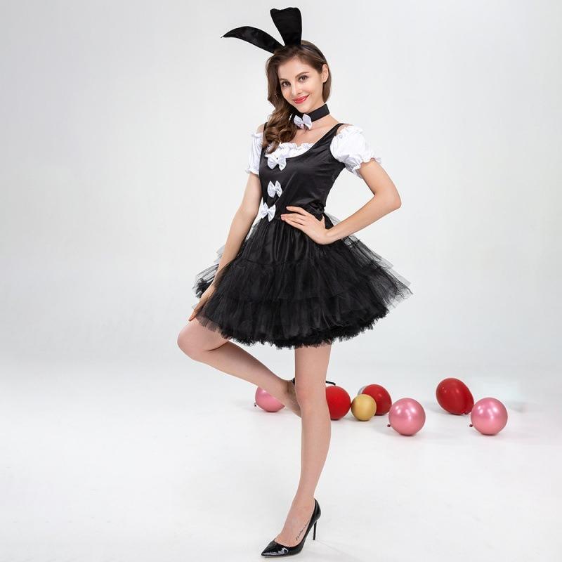 New Halloween Cosplay Tutu Bunny Dress Bunny Costume Game Uniform