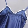 Vestito Accappatoio Estivo da Donna in Seta Babydoll Camicia da Notte Monocolore Scollo a V Lingerie Sexy Camicia da Notte Pigiama