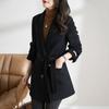 Woolen coat womens new autumn temperament simple commuter suit collar woolen jacket