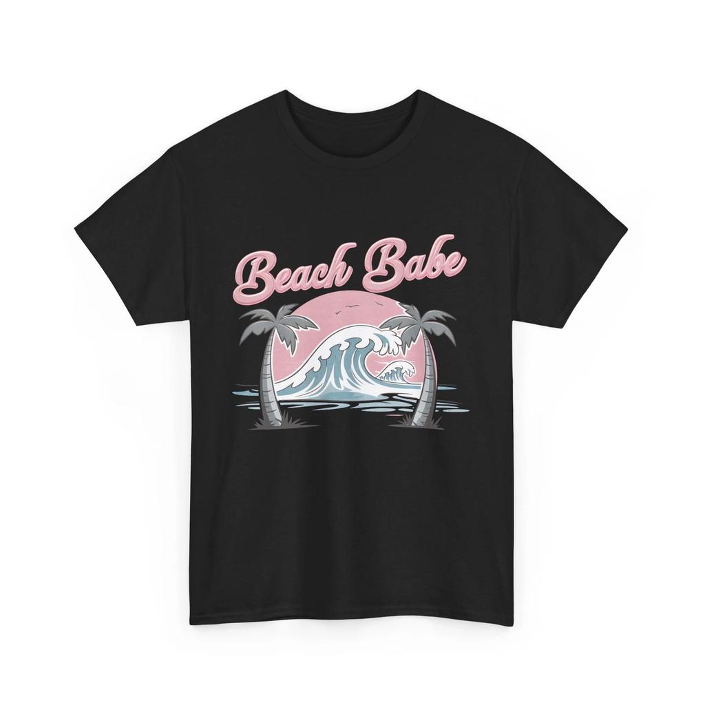 Beach Vibes T-Shirt | Summer Ocean Waves Tee | Retro Beach babe Shirt