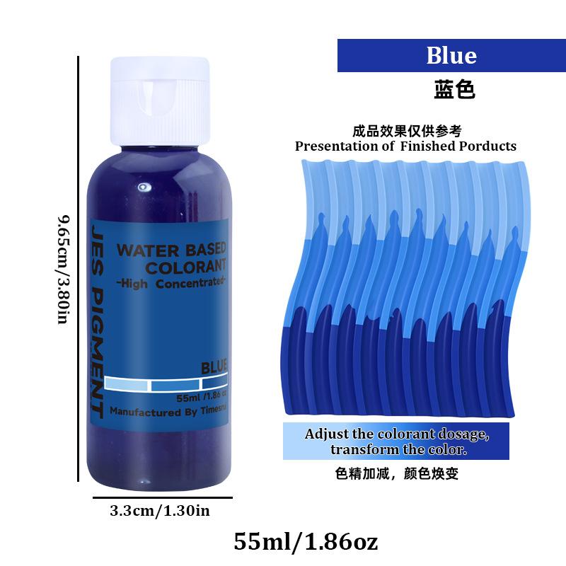 55ml Hochkonzentrierter Wasserbasierter Farbstoff Gips Harz Färbefarben OEM Farbpaste Harzpigment Formen
