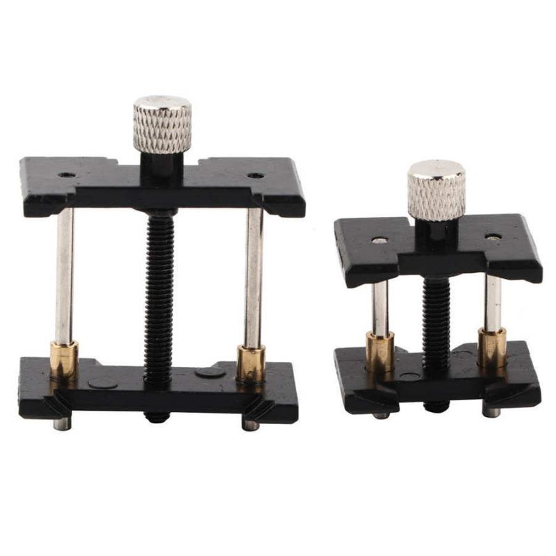 2Pcs Watch Movement Holder ABS Plastic Black Man Lady Mechanical Watch Movement Clamp Tools for Watchmakers