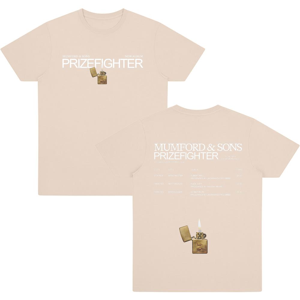 

Mumford & Sons Record Store Tour 2026 T Shirts Rock Band Prizefighter Album New T-shirts Summer Cotton Men Women Streetwear Tees L пісочний