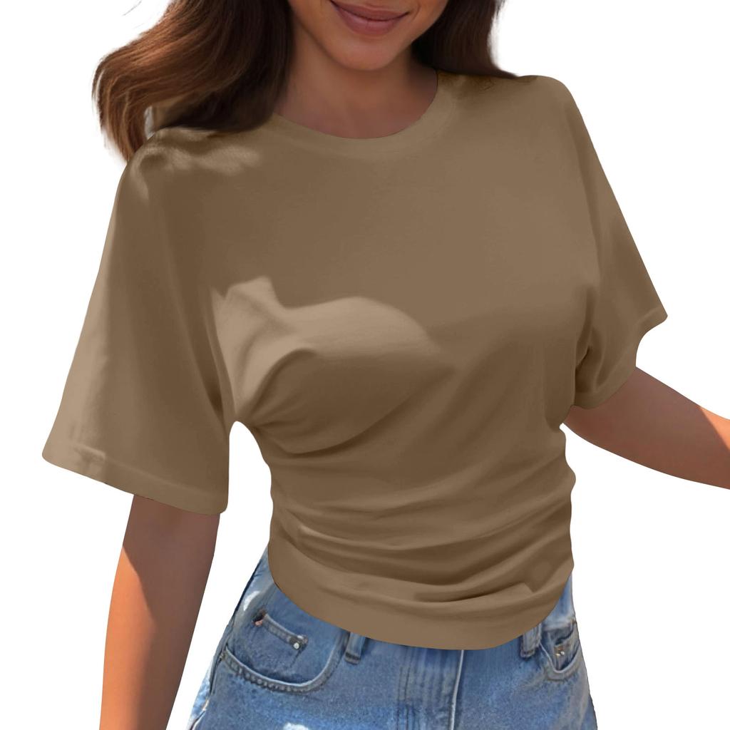 Women's Round Neck  Loose Lightweight Spring/Summer Top