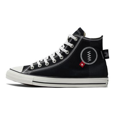 Chuck Taylor All Star High Logo Tag - Schwarze Unisex-Sneaker Egret A06105C