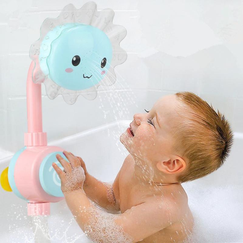 

Детские игрушки для воды, душ подсолнечника, детская ванна, душ, вода, игрушки для ванной комнаты синий