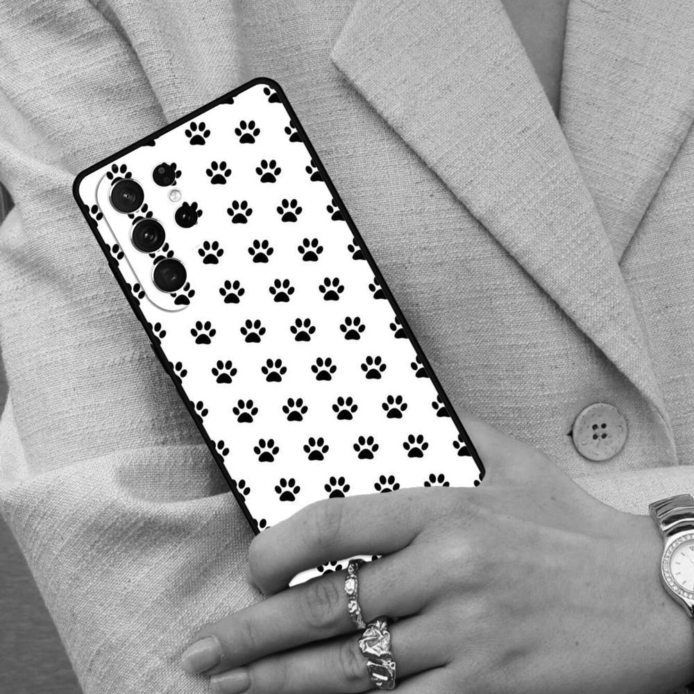 Dog foot print Paw Colorful Pattern Cell Phone Case for Samsung Galaxy S26 Ultra S25 S24 S23 S22 S21 S20 Note10 Cover