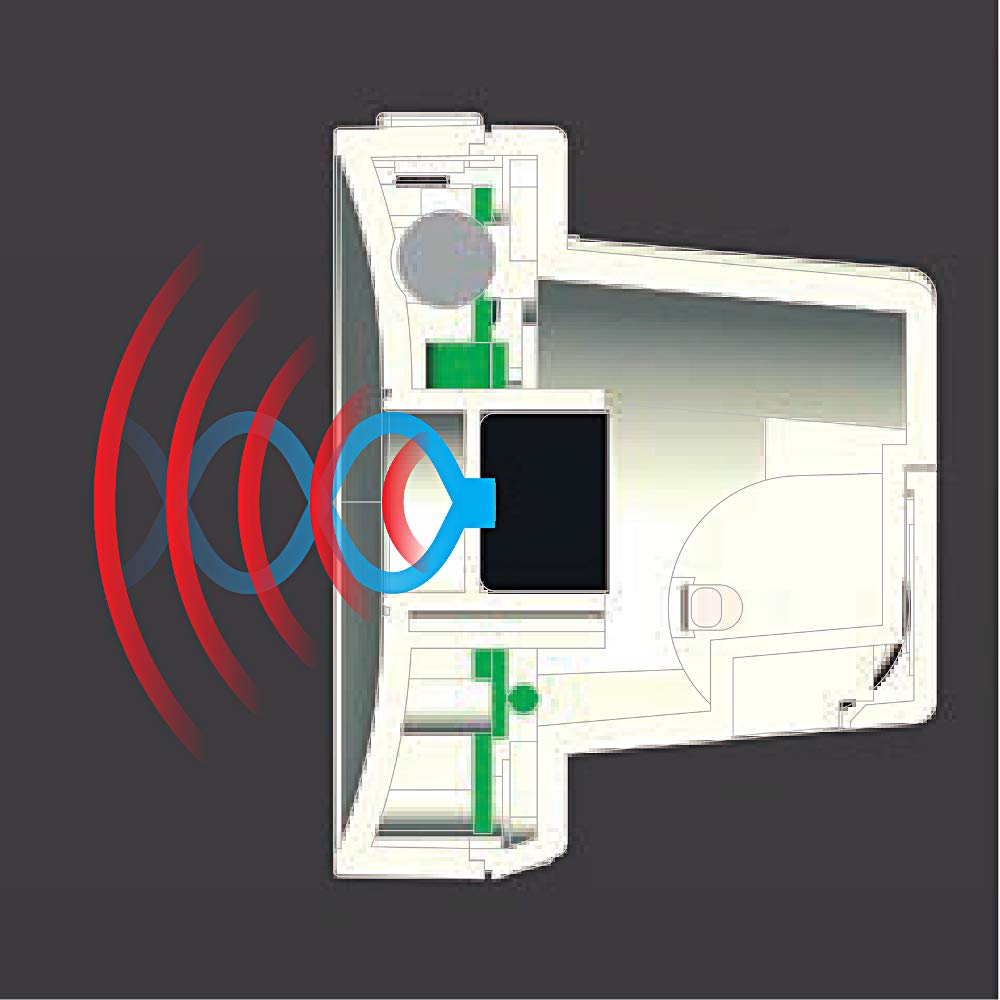 RHYTHM Wecker, Lautstärke, Funkgesteuert Digital, Fit Wave Battle 100, Temperatur, Wochentag, Kalender, Schwarz, RHYTHM 8RZ192SR02