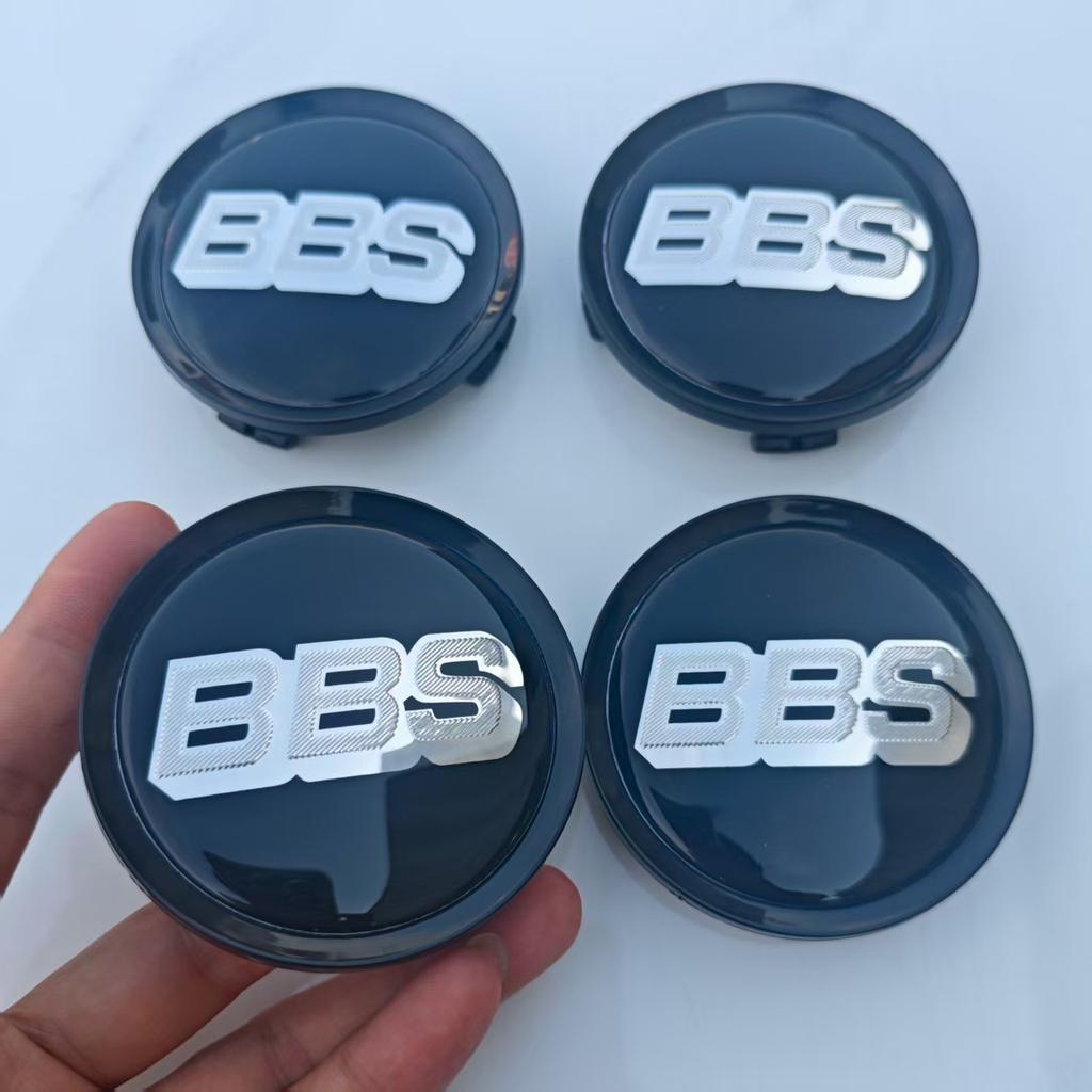 4Pcs Black Chrome 75mm BBS Emblem Car Wheel Center Hub Caps Compatible with Mercedes Benz W202 W210 W204 W205 CLA CLK ML GLK GLA