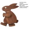 Yousheng Bunny Ornament Nordic Style Handmade Walking Wooden Animal Statue Anti-Deformation Home Office Classroom