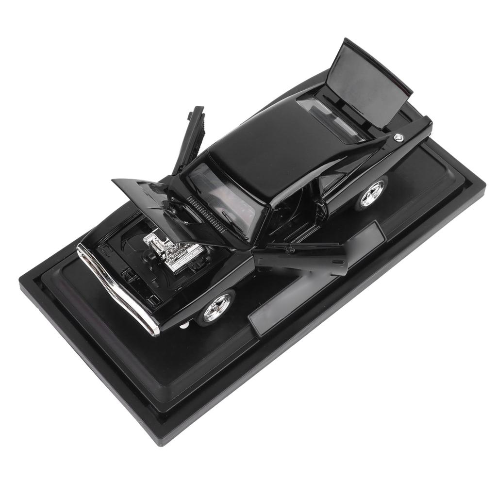 Car Model 1:32 Scale RT Diecast Car Toys for Kids and Adults Birthday Festival Gifts Glossy Black