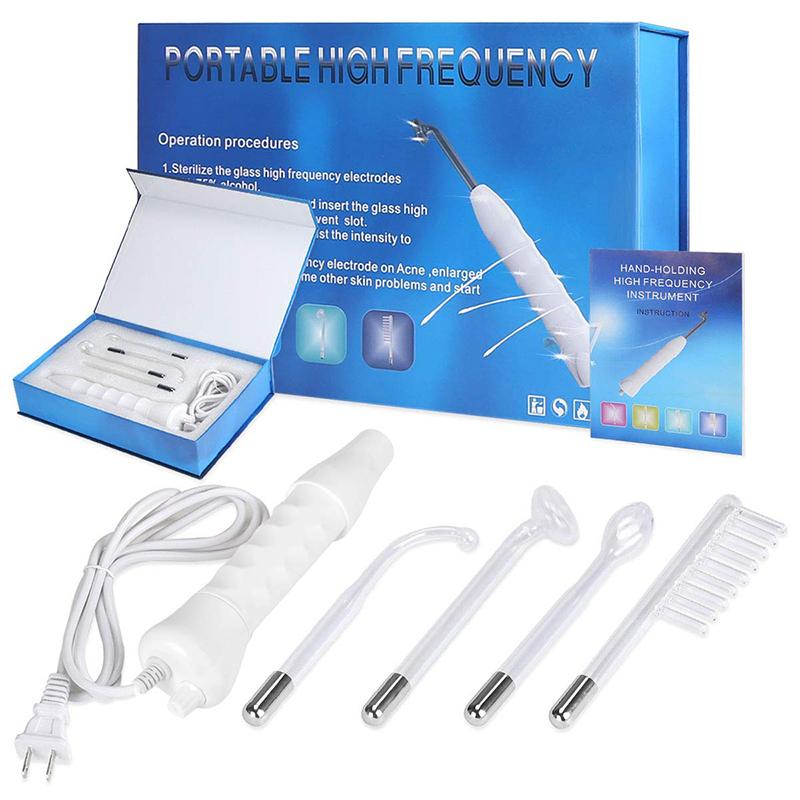 Facial Therapy 4 in 1 Handheld Electric Face Skin Therapy Wand High Frequency Facial Machine For Woman