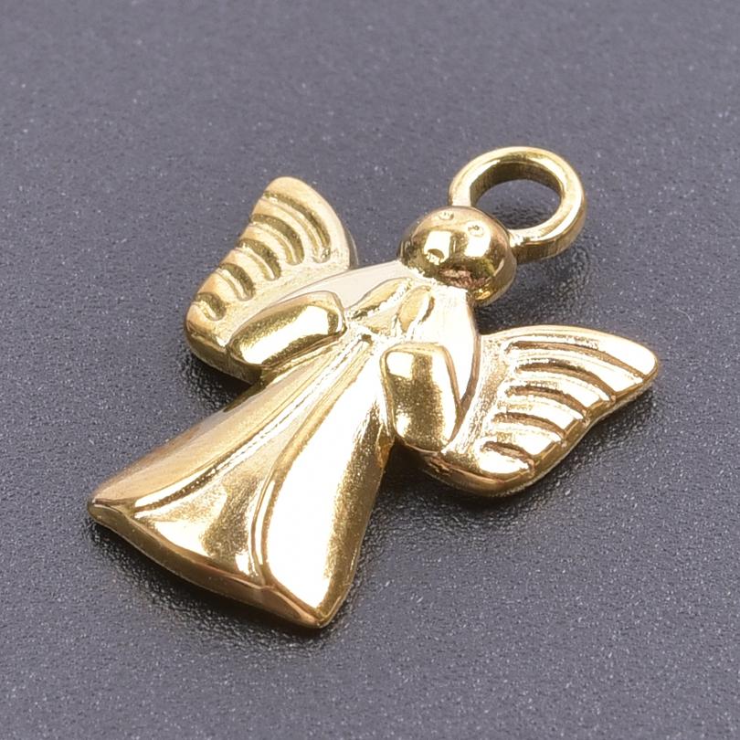 6pcs Sun Moon Stainless Steel Charms For Jewelry Making Bulk Flower Pendant Charm Gold Color Breloque Acier Inoxydable Pendant