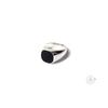 Bebello [Bs-163] 925 Silver Onyx Pinky Ring