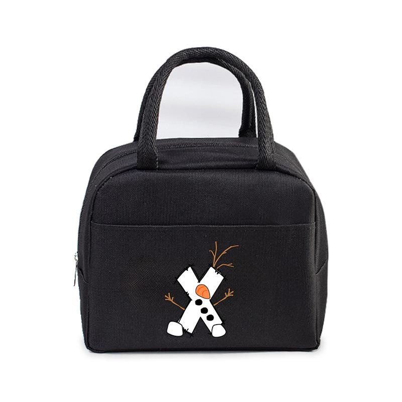 26 letter lunch box bag portable bento bag office worker student large lunch bag