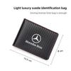 Car Driver License Storage Bag Wallet ID Card Protective Sleeve For Mercedes Benz AMG W205 W203 W206 Interior Mouldings JSTJT-BE BG1