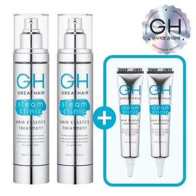 Great Hair No-Wash Protein Hair Pack Treatment Doppelset für strapaziertes Haar, 100ml, 2 Stück
