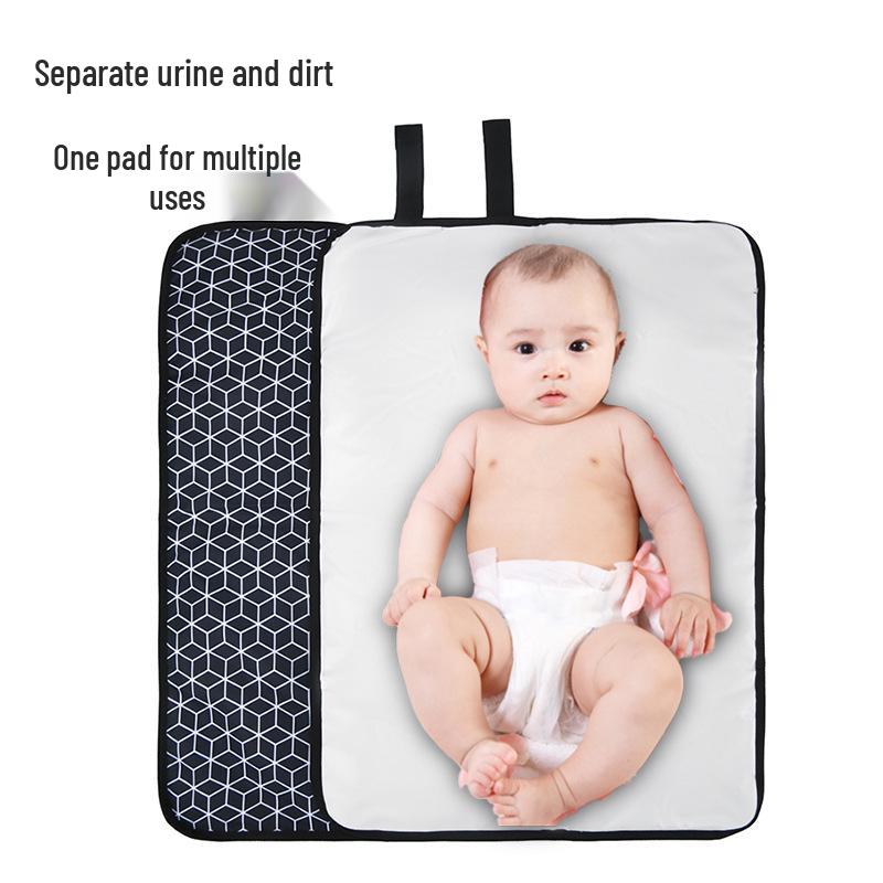 Multi-Purpose Foldable Diaper Bag with Waterproof Changing Pad