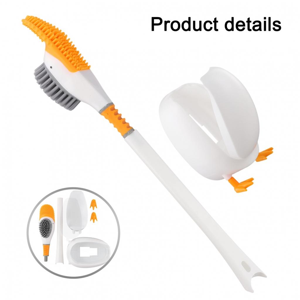 Unique Duck Design Toilet Brush and Holder Set for Complete Bathroom Clean