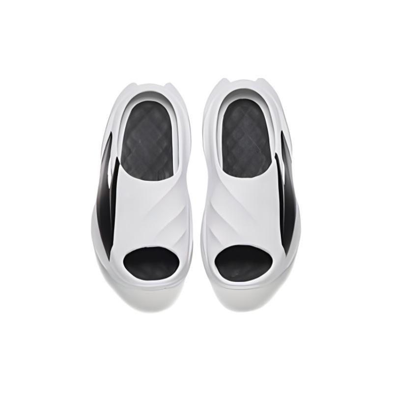 Anta Lifestyle Series Non-Slip Lightweight Slide Sandals Men Footwear Silver Black 112438521-1