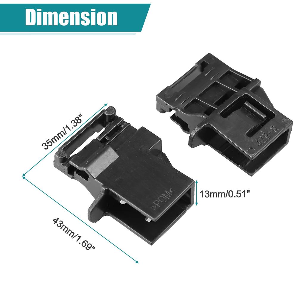uxcell Sun Visor Fastening Buckle Sunshade Clip for Sunroof Hon Da Fits CR-V 2017-2021 1 Set