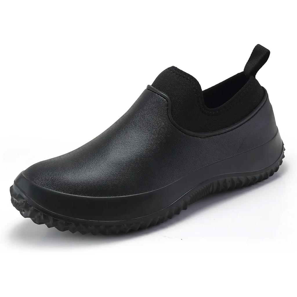 Men Chef Shoes Non Slip Work Sneakers Breathable Slip On Unisex Clogs Women Casual Walking Rain Shoes Plus Size