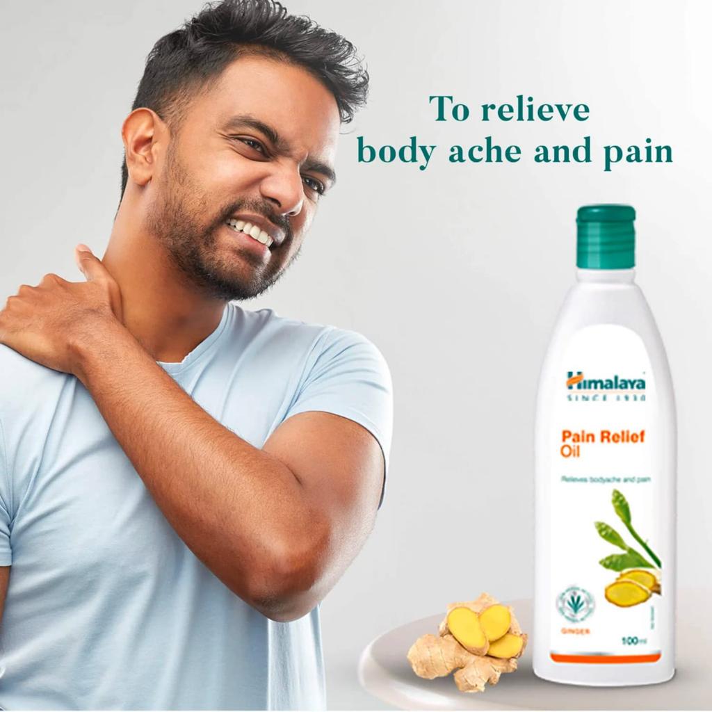 Himalaya Pain Relief Oil 100ml Natural Massage Oil For Body Discomfort Relaxing Muscle Stress Relief Warming Therapy Comfort Care