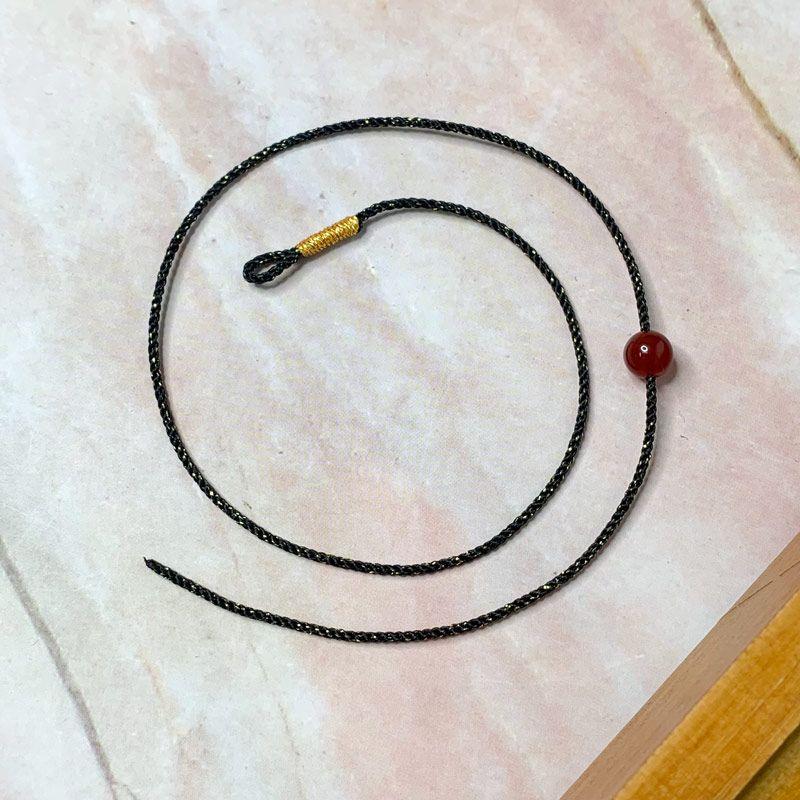 DIY Extremely Fine 1mm String Lucky Beads Anklet Carrying Strap