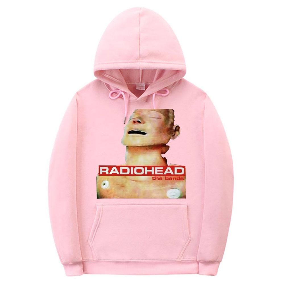 British Rock Band Clothes Radiohead The Bends Album Print Hoodie Unisex Women Vintage Hoodies Unisex Fleece Oversized Hood Sweatshirts