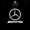 Emblems Set Of 2 High Laser Car Door Logo Projector Welcome Light Super Clear Projection LED Courtesy Lamp For Mercedes-Benz PQRST1