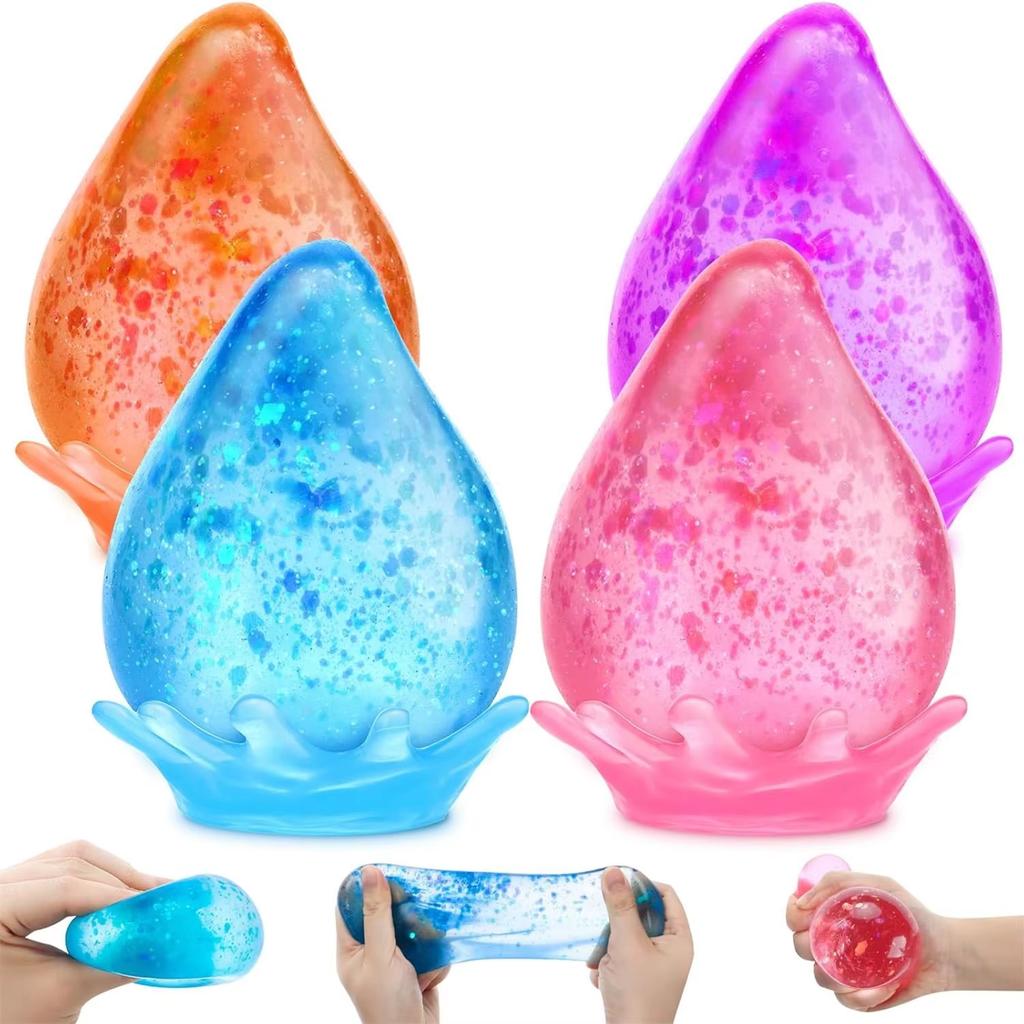 Ledové Squishy Kapky Sladové Cukrové Kuličky Fidget Hračky Stresová Kostka Úzkost Stresová Úleva Měkké Senzorické Uklidňující Hračky pro Děti Dospělé